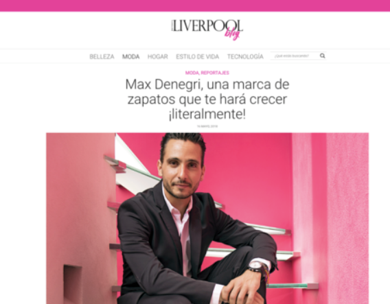 MAX DENEGRI EN REVISTA LIVERPOOL (MÉXICO)