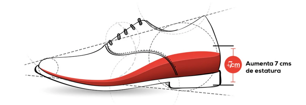 dibujo lineal de zapatos de altura con plataforma