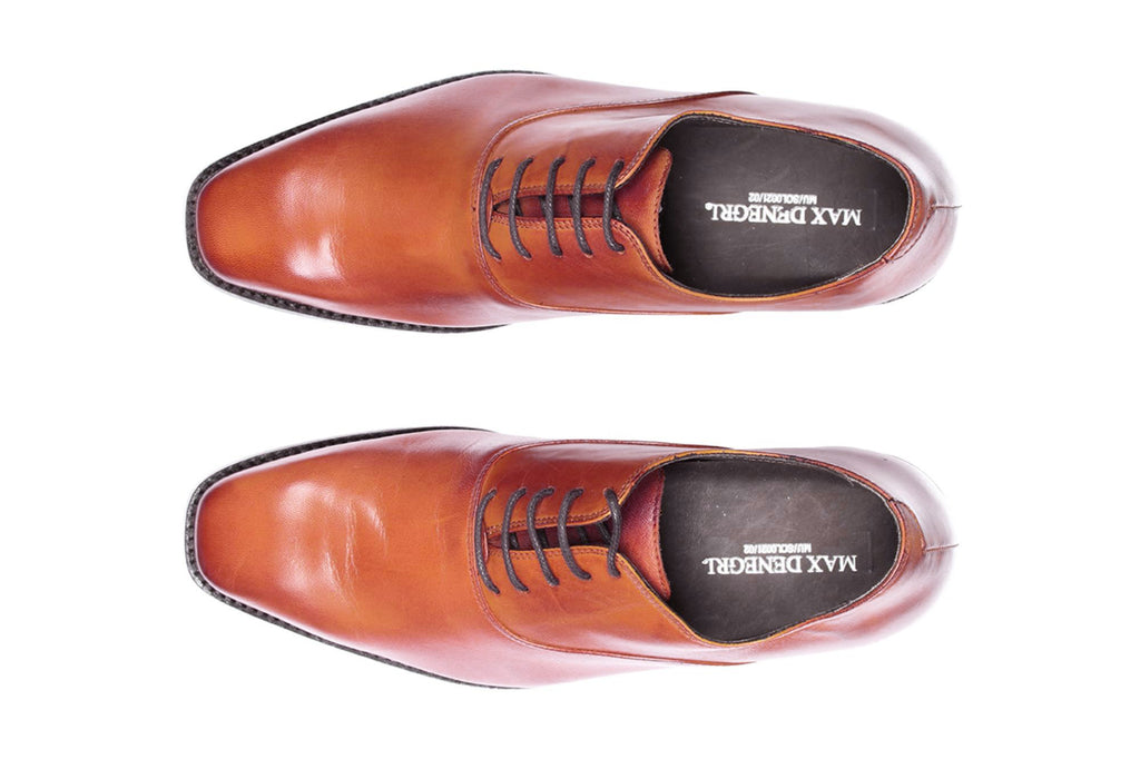 Zapato Hombre Elegant Café Claro Max Denegri +7cms