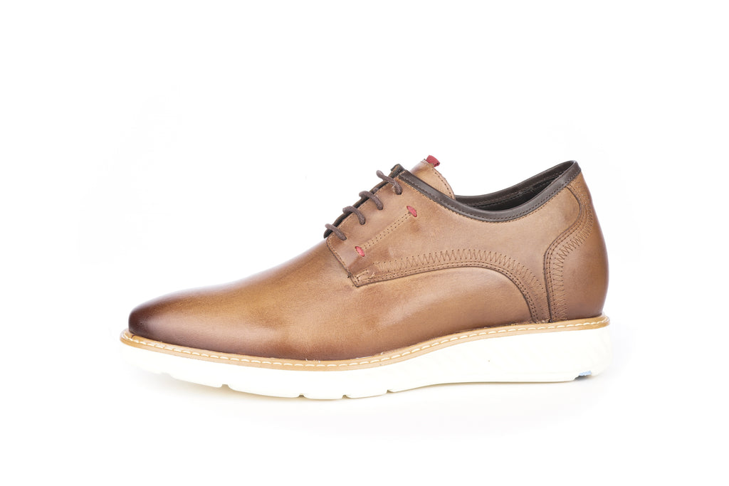 Zapato Hombre Hampton Café Claro Max Denegri +7cms