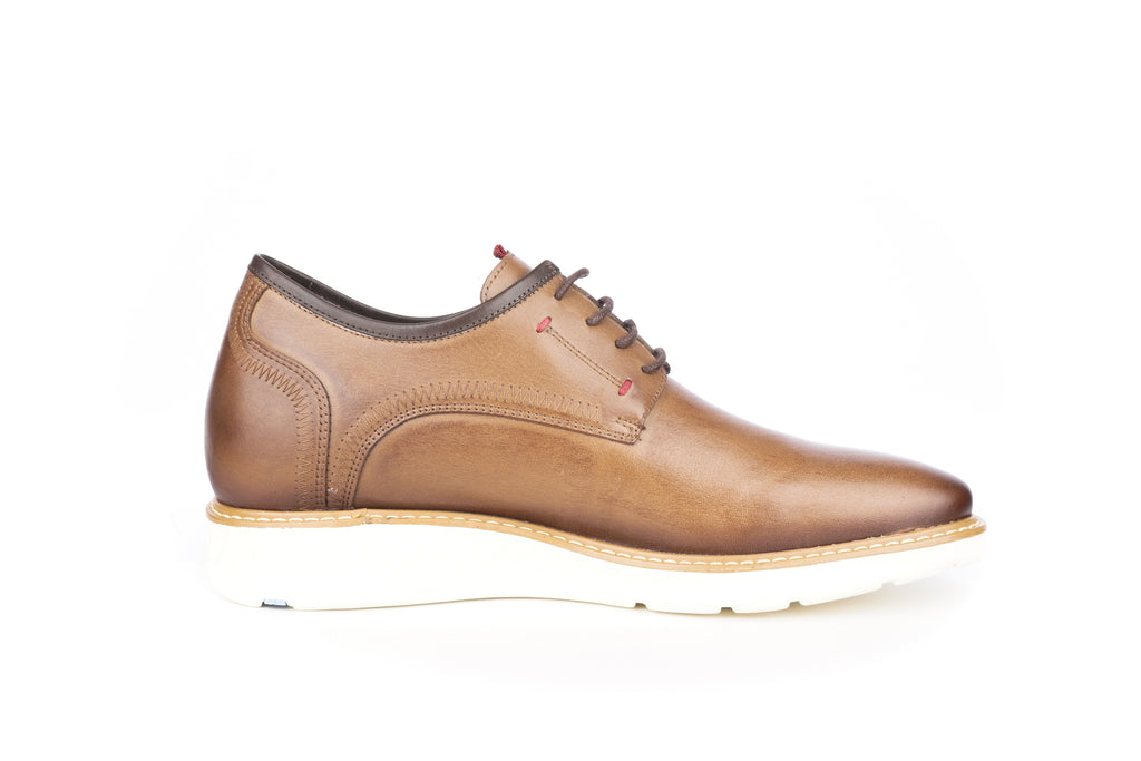 Zapato Hombre Hampton Café Claro Max Denegri +7cms