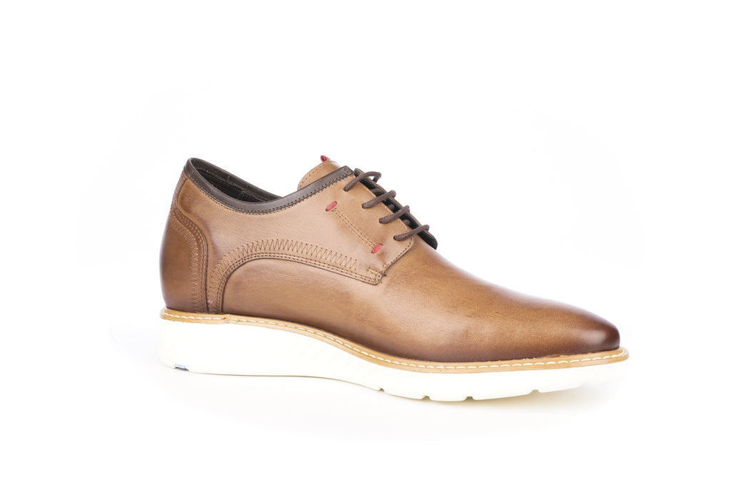 Zapato Hombre Hampton Café Claro Max Denegri +7cms