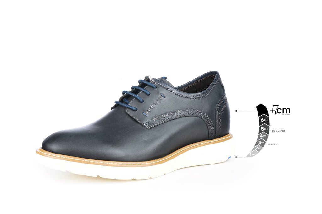 Zapato Hombre Hampton Azul Max Denegri +7cms