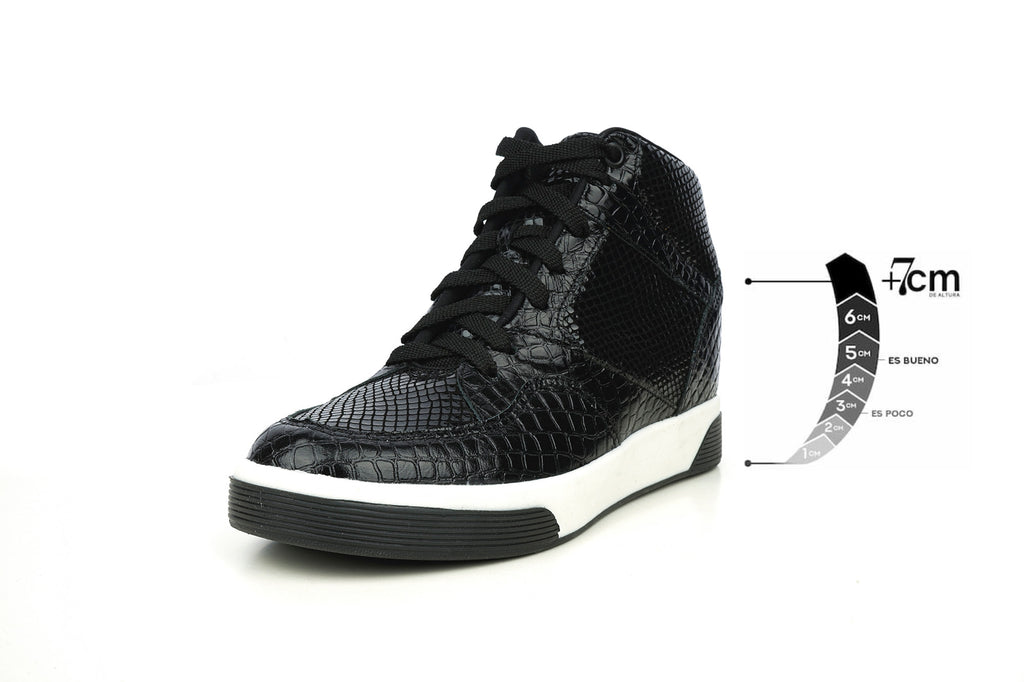 Zapatilla Melville Negra Max Denegri +7cms