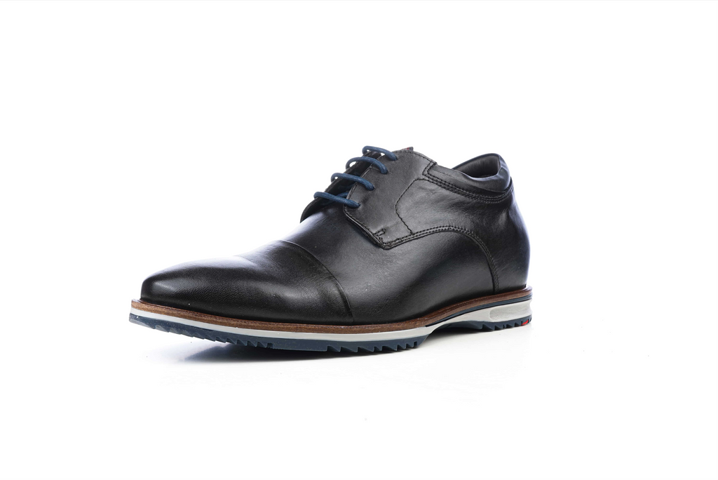 Zapato Hombre Barton Negro Max Denegri +7cms